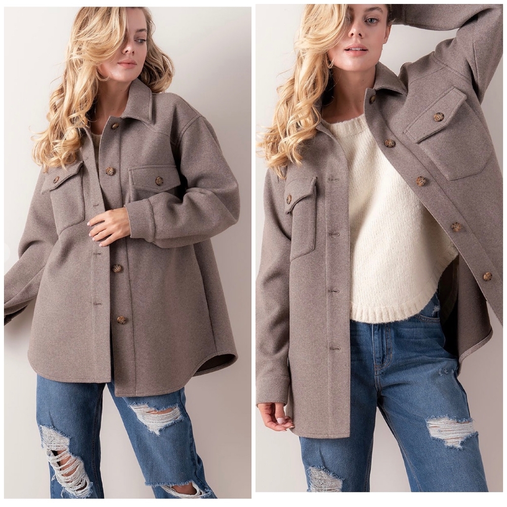 Cozy Chic Vintage Blush Shacket - Picture 8 of 13